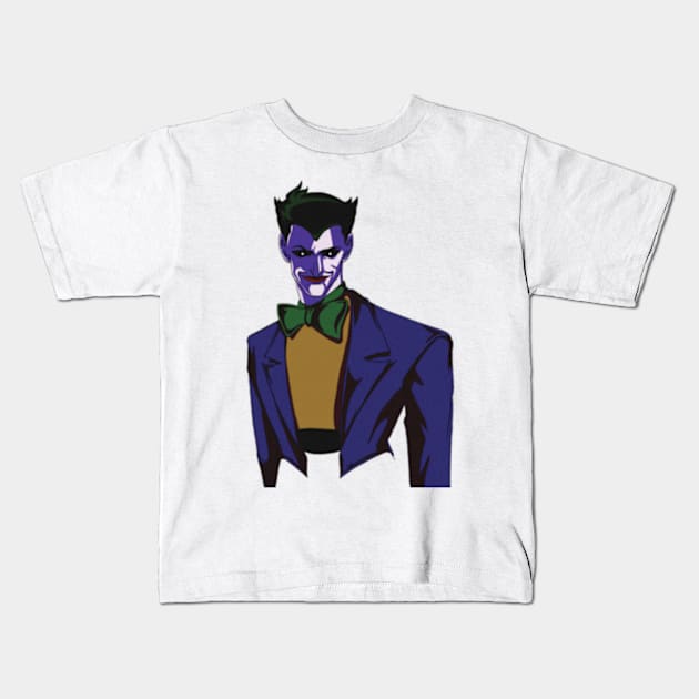 The Dot-Eyed Joker - Dark Fan Art Kids T-Shirt by Branigan
